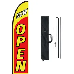 VEVOR Beachflag Flaggen Unternehmen Werbeflaggen Open Bannerflagge Mast 498,5 cm