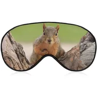 Schlafmaske, Eichhörnchen, Schlafmaske für Herren, Damen, Teenager, Kinder, Nachtschlafmaske und Augenbinde, blockiert Licht, weicher Komfort, Augenschutz, Abdeckung für Reisen, Yoga, Nickerchen