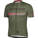 Shimano Logo Short Sleeve Jersey warm olive