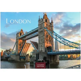 Casares Edition London Kalender 2027 – Wandkalender Fotokalender England 24x35cm - Hochwertiger . mit Ansichten von Londons ikonischen Sehenswürdigkeiten
