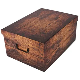 Kreher Aufbewahrungsbox 45 l 1-tlg. Holz Dunkelbraun