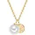 VALERO PEARLS Kette mit Anhänger VP937 Gelbgold/Silber