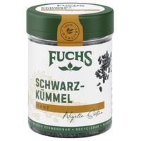 Fuchs Gewürze - Schwarzkümmel ganz - ideal als Topping für Salate, Bowls, Guacamole oder Frischkäsebrot - natürliche Zutaten - 60 g in wiederverwendbarer, recyclebarer Dose