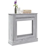 vidaXL Kaminumrandung 90 x 30 x 90 cm Grau/Sonoma