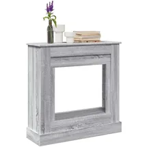 vidaXL Kaminumrandung 90 x 30 x 90 cm Grau/Sonoma