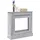 vidaXL Kaminumrandung 90 x 30 x 90 cm Grau/Sonoma