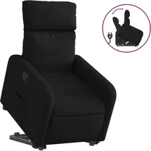 vidaXL Relaxsessel mit Aufstehhilfe Polyester 89,5 x 95,5 x 0 cm Schwarz