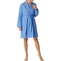 SCHIESSER Bademantel Elegant Kimono Blau XL