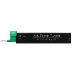 FABER-CASTELL SUPER-POLYMER Feinminen-Bleistiftminen schwarz B 1,4 mm, 6 St.