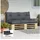Outsunny Bankauflage 150 x 98 x 8 cm grau 1 St.