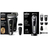 Braun Series 9 PRO+ Dunkelgrau + Braun Series 7 BT7420 Trimmer