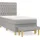 vidaXL Boxspringbett 100 x 200 cm Hellgrau