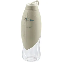 HUNTER Outdoor Trinkflasche mit Silikonnapf List 550 Milliliter Hundenapf beige