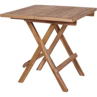 VCM ebuy24 Gartentisch 50x50 cm Teakholz massiv.