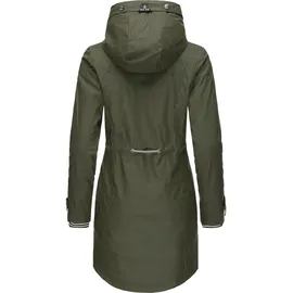Peak Time "L60042", Damen, Gr. XXXL (46), grün (olivgrün), Obermaterial: 100% Polyurethan, Futter 1: 100% Polyester, Futter 2: 60% Baumwolle, 40% Polyester, Wattierung: 100% Polyester, modisch, tailliert ca.