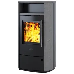 KLEINING Kaminofen »Mailand«, grau, Naturstein, 6 kW