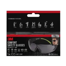 3M Schutzbrille Komfort grau SF400G-1 Secure Fit