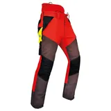 Schnittschutzhose GLADIATOR-EXTREM Kl.1 rot - XS - lang - Rot