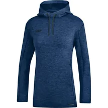 Jako Damen Kapuzensweat Premium Basics, marine meliert, 44