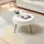 [en.casa] Couchtisch Bongard Weiß Bambus 60 x 33 cm