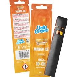 Only Grams Superior 96% 10-OH Blend Vape - Mango Ice