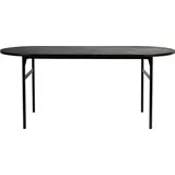 Housecraft Living Marcio Esszimmerntafel Holz 180x80 cm Schwarz - Schwarz