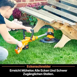 LAWNMASTER Akku-Rasentrimmer 24V 2,0 Ah inkl. 1 x 2,0 Ah und Ladegerät