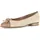 Gabor Ballerina Blockabsatz, Businessschuh, Schupfschuh in runder Form beige 39 EU (6 UK)