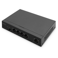 Digitus DN-953 Desktop Gigabit Switch, 5x RJ-45, 60W PoE+