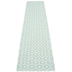 pappelina Honey Outdoor-Teppich - blass türkis / vanille 70 x 350cm