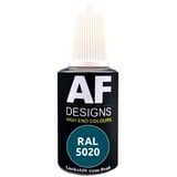 Alex Flittner Designs Lackstift RAL 5020 OZEANBLAU seidenmatt 20ml Reparaturstift Acryl Retuschierlack Reparaturlack Holz Metall Möbel Bad