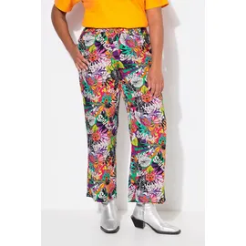 Angel Of Style by Happy Size Schlupfhose Blätter-Muster Lila 46