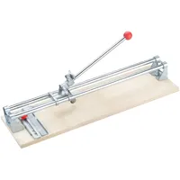 Connex Fliesenschneider, silberfarben/Holzfarben, Holz/Stahl - braun