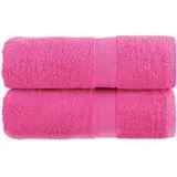 vidaXL Premium-Seiftücher Solund 2 Stk. Rosa 30x30 cm 600 g/m2