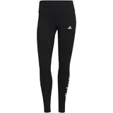 Logo High Waist Leggings Black White S