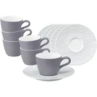 SELTMANN WEIDEN Espressotasse mit Untertasse 0,09 l Grau 6 St.
