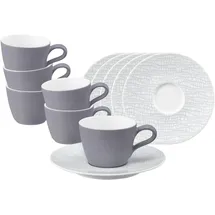 SELTMANN WEIDEN Espressotasse mit Untertasse 0,09 l Grau 6 St.