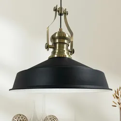 Bamyum Neu Vintage Industrial  Schwarz Hängelampe