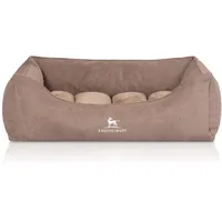 Knuffelwuff Hundebett Baltimore Orthopädisch Velours 80x55cm Beige
