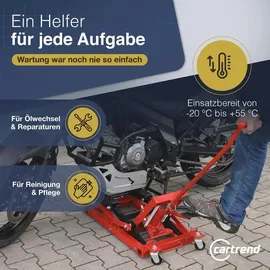 CARTREND Hebebühne Gummi/Metall/Stahl 680 kg rot