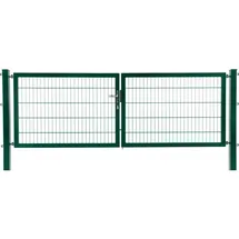 jungelmar Doppeltor 300 x 80 cm Grün/Stahl