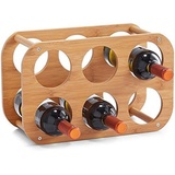 Zeller Weinregal Bamboo, ca. 38 x 24 cm