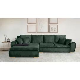 Home Affaire Ecksofa Katja L-Form 3-Sitzer Grün