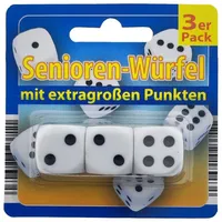 Global Partner 6X XL Augenwürfel Set Große Spielwürfel Senioren