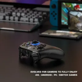 GameSir T4 Mini Game Controller für Windows PC/iOS/Android/Switch Transparent - Weiß (PC/Android/Switch/i