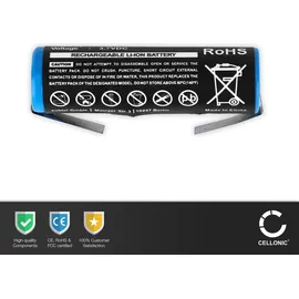 Cellonic Akku für Rasierer kompatibel mit Philips Norelco HX6972, HQ9090, HX6986, HQ8240 750mAh