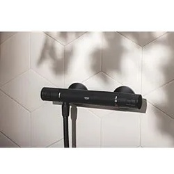 Grohe Precision Start Brausethermostat 345942430 schwarz matt, Aufputz