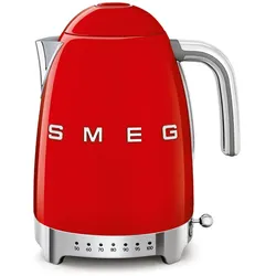 SMEG - Wasserkocher KLF04 (variable Temperatursteuerung), 1,7 l, rot
