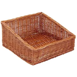 Backideen Regalkorb Schräg quadratisch 40 x 40 x 20 cm braun