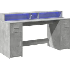 vidaXL Schreibtisch Betongrau